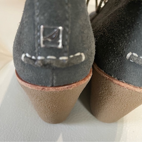 Sperry women’s Harlow Wedge chukka boot gray suede size 10 - Picture 6 of 10